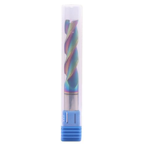 Image of 1 /2 inch 3 Flute Solid Carbide Long End Mill, 4 inch Overall Length, DLC Coated | 37 Helix, 1 /2 inch Cutting Dia, 1 /2 inch Shank Dia, 2 inch Length of Cut, for Milling Aluminum and Copper, Square End