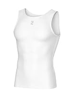 INBIKE Radtrikot Herren Ärmellos Fahrrad Unterhemd Rennrad Trikot Kurzarm Sommer Fahrradweste Leicht Atmungsaktiv Reflektierend Radweste Weiß M-L