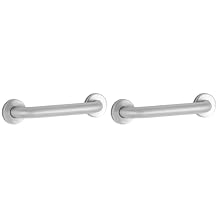 Bobrick Stainless Steel Straight Grab Bars Bundle - 42" and 36" Lengths, 1-1/2" Diameter