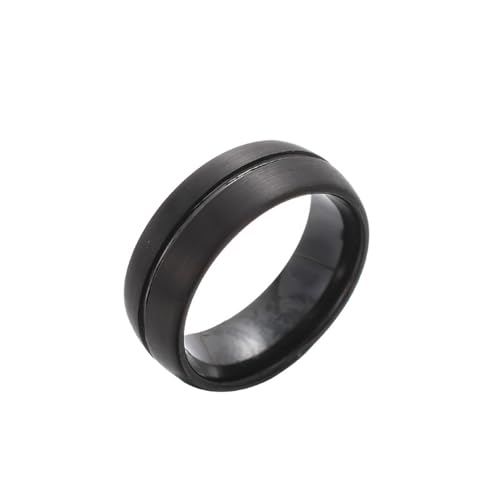 Bague fiançailles vintage noire en tungstène le cadeau de promesse idéal pour homme