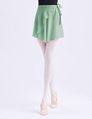 Image of Daydance Girls Women Sheer Ballet Skirts Wrap Chiffon Over Scarf for Dancing