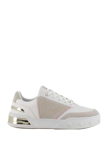 EA7 Gold Star W baskets blanches dorées femme