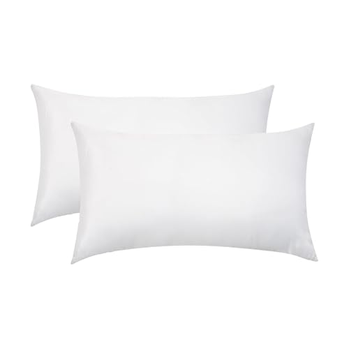 La mejor comparación de Cojin blanco . 44 ALVANA Set de Relleno Esponjoso para Almohadas y Cojínes Decoración Recamara y Sala Mayor Cómodidad 100% Fibra. (Set de 2 Cojines (50 x 30 cm))