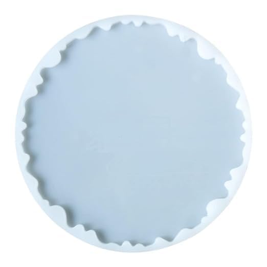 Round Silicone Moulds for Resin Art, Coaster Mould, Agate, Resin Art and Craft Materials, Tray Plate Mould 8'' Inch (Pack of 1)-image-37