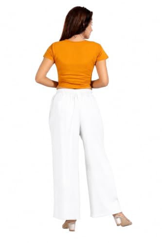 Image of BENKILS Women's Cotton Reyon Regular Fit Palazzo Pants - Available Size - M to 6XL