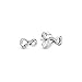 Price comparison product image Pandora Moments Women's Sterling Silver Sparkling Infinity Stud Earrings, No Box