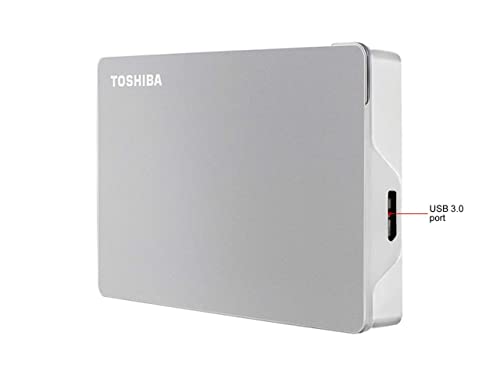 image for Toshiba Canvio Flex 4TB Portable External Hard Drive USB-C USB 3.0, Si