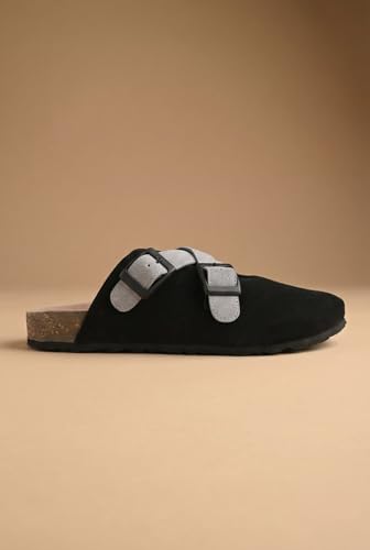 Image of Big Fox Men's Premium Closed-Toe Comfort Sandals with Adjustable Buckles | Cushioned Footbed | Casual