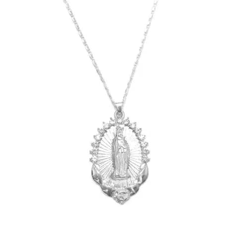Collier Vierge Marie catholique plaqué or 18 carats : un bijou religieux anti-ternissement