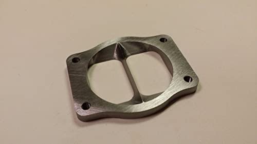 T6 Divided to 4 inch Inlet Transition Turbo Flange S400 Borg GT55 GT45 GT45R 1/2