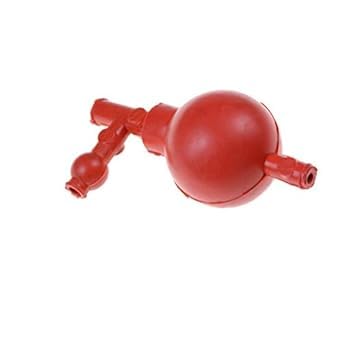 RLK Enterprises Pipette Filler Bulb with 3 Valves – Rubber Pipette Pump for Safe Liquid Handling | Laboratory Accessory for Glass & Plastic Pipettes | Pack of 1 | Made in India