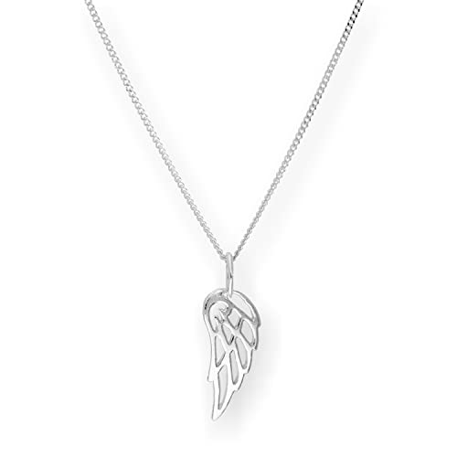 Chaîne de 14 pouces avec pendentif aile d'ange en argent pour sublimer vos tenues d'été