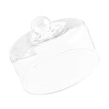ABOOFAN Lebensmittelabdeckung Butterwächterkuppel runder Tortendeckel Gla Cake Dome -Bildschirmzelt Gebäck Vitrine Cloche-Dome-Kuchen Lebensmitteldeckel klare Käsekuppel Glas Transparent