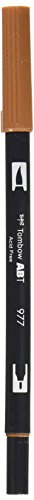 Tombow Brush Pen A Doppia Punta 977 Saddle Brown
