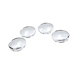 REPAIROCK 4Pcs Silver Tone 68mm Dia 6 Lugs Car Tire Wheel Center Hub Caps Cover Protector Auto Replacement Parts