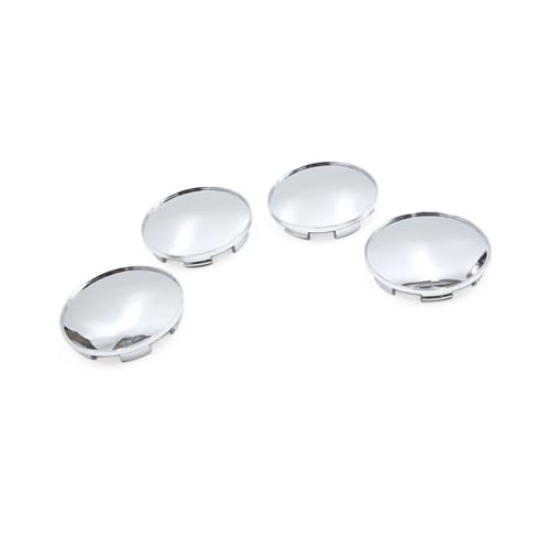 REPAIROCK 4Pcs Silver Tone 68mm Dia 6 Lugs Car Tire Wheel Center Hub Caps Cover Protector Auto Replacement Parts