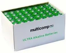 multicomp PRO AAA Alkaline Batteries, 1.5 V, 1100 mAh, Pack of 40