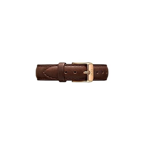 Daniel Wellington Petite Bristol, Dunkelbraun/Silber Uhrenarmband, 14mm, Leder, für Damen