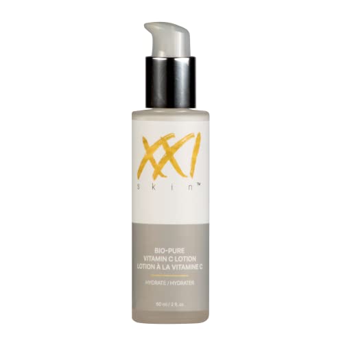XXI Skin | Bio-Pure Vitamin C Lotion | Provides 24 Hours of Hydration | Minimizes Fine Lines, Daily Facial Moisturizer, 2 Fl Oz.