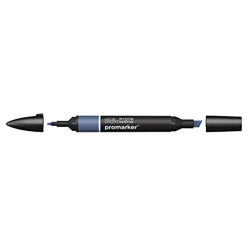 Image of Winsor & Newton Promarker, Alcohol Based Markers, Midnight Blue (B624), Double Tipped Drawing Marker for Artists, Graphic Designers, Illustrators - Chisel & Fine Twin Tip, Streak Free Coverage