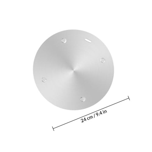 KICHOUSE Placa Térmica de Inducción de Acero Inoxidable 3,4mm X 240mm para Cocina de Gas y Eléctrica, Adaptador Difusor de Calor para Utensilios de Cocina, Protector Antiquemaduras - imagen 2