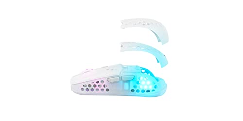 MZ1 Wireless, Mouse da Gioco Senza Fili Ultraleggero, Radio 2,4 GHz, Forma Esclusiva per un Puntamento Ottimale, Illuminazione RGB, Ricaricabile, Bianco - Mouse gaming - Immagine 7