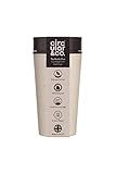 Circular and Co Kaffeebecher 340 ml - Weltweit erster, aus Einweg Pappbechern recycelter Thermobecher, Coffee to go Becher, auslaufsicherer Trinkbecher mit 360° Trinkrand in Weiß-Schwarz