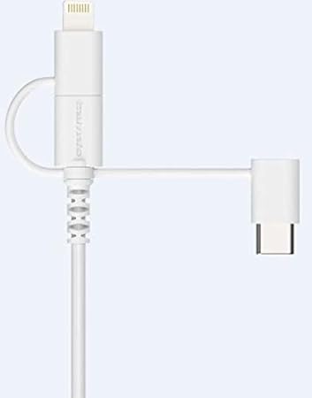 Amazon 多摩電子工業 3in1ケーブル付属乾電池6本交換式充電器 ホワイト Td47lscw 多摩電子工業 モバイルバッテリー