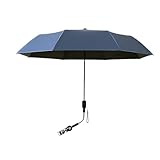 [Rjktmox]【2WAYベビーカー用日傘雨具】軽量ポリエステル製 広範囲保護 簡単取り付け 通園・お散歩に適 日本仕様の安心設計 青