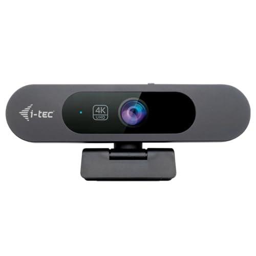 i-tec Solomon 900 PRO Webcam 4K with Automatic Framing (Auto Framing) for Tracking the Active Speaker, Wide Dynamic Range (WDR) and Two Integrated Microphones