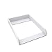 regalik Wickelaufsatz für Hemnes von IKEA, Wickeltischaufsatz für 50 cm Kommoden, Abnehmbar Wickelkommode aufsatz, Abgerundeten Frontplatten, Weiß, 72cm x 54cm