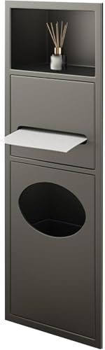 Armoire de douche en acier inoxydable avec support papier - 2