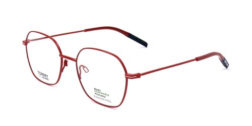 Lunettes de vue Tommy Hilfiger TJ 0014 monture acétate rouge haute finition unisexe