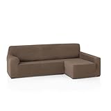 🛋️ FUNDA CHAISE LONGUE BRAZO LARGO DERECHO (Visto de frente) - Funda elástica para SOFÁ CHAISE LONGUE. Una sola pieza ajustable y extensible. Tamaño universal, válido para todo tipo de Chaise longue con el brazo LARGO DERECHO. Dale una nueva vida a tu viejo sofá chaise longue con esta funda ajustable, colocada y ajustada en DOS MINUTOS