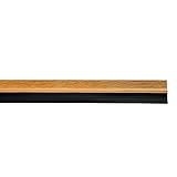 Color: roble. Burlete Puerta Pvc Roble Con Goma 1 Metro