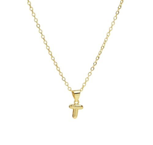 Image of Pixie's Baby Bubble Letter Necklace (Letter T)