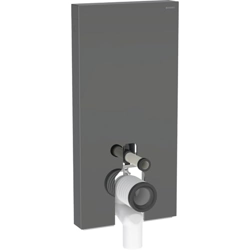 Geberit Monolith Sanitärmodul für Stand-WC, 101cm, Wasseranschluss seitlich, mit P-Anschlussstutzen, 131.003.JK.5, Farbe: Glas Lava