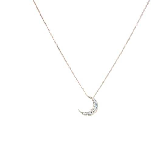Choker lune argent 925 et collier de clavicule femme pour mariage et cérémonie