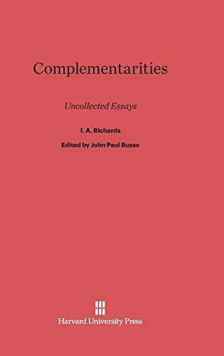 Complementarities: Uncollected Essays view 2