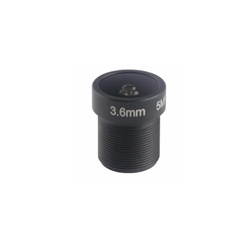 5Megapixel CCTV Lens 3.6mm M12 Mount 1/2.5 inch 110 Wide Angle for HD 1080P/4MP/5MP Camera IP Cameras, WANGZC001