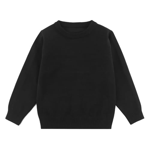 Image of POBIDOBY Sweater for Girls & Boys, Purcotton Pullover Knit Sweater for Uniform