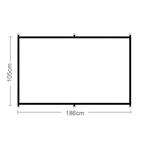 Pantalla de proyección portátil 16:9 con montaje rápido miniatura 4