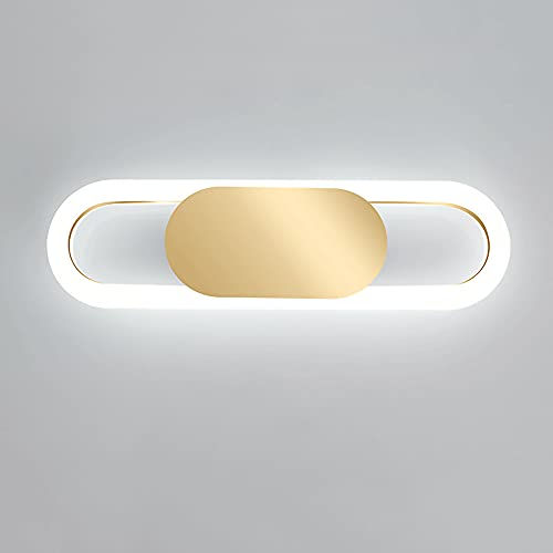 Applique Murale LED 13W Dorée en Métal et Acrylique Moderne