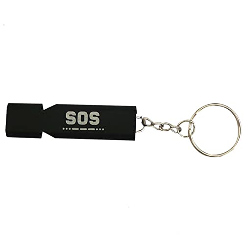 Outdoor Survival High Frequency Whistle Aluminum Dual Whistle Referee Whistle EDC Tool Double Hole Training Distress Whistle