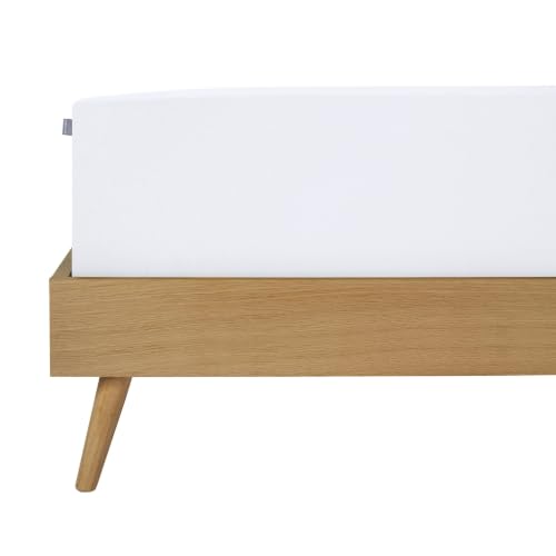 SCHIESSER Spannbettlaken 180x200 cm | 95% Baumwolle 5% Elasthan | Weiß