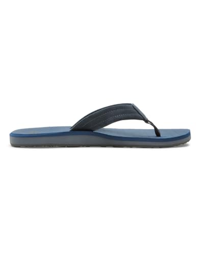 Image of Quiksilver Carver Suede Flip Flops for Men, Arch Support Athletic Mens Sandals, Thong Mens Slides