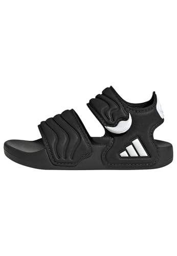 Adidas Unisex - Bimbi 0-24 Adilette Sandal 2 Sandals Infants, Core Black/Core Black/Ftwr White, 23 Eu