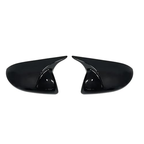 バックミラー 車用エクステリアミラーハウジング に適合するマツダ 3用 に適合するアクセラ BL 2009-2013用 バックミラーカバーキャップ ウィングサイドケース 塗装済み交換用シェル アウトシェル(光沢黒)