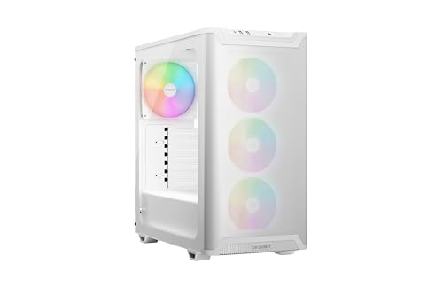 Image of be quiet! Pure Base 501 LX White Mid-Tower ATX Case | High Airflow | 4 Preinstalled Light Wings LX PWM Fans | ARGB Lighting with Controller and PWM hub | Optimized Air Pressure Case | BGW79