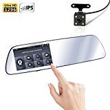 SmarTure M532 1296P HD Rearview Mirror Dashcam with 5